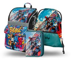 BAAGL SET 3 Zippy Skatepark: Aktentasche, Federmäppchen, Tasche