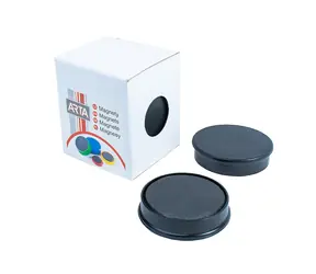ARTA Magnete Durchmesser 40mm schwarz (4 Stück in einer Packung)