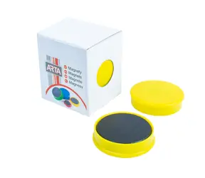 ARTA Magnete Durchmesser 40mm gelb (4 Stück in einer Packung)