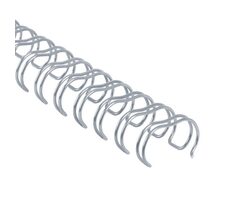COPIERLAND Drahtrücken 2:1 - 14,3mm - silber - 100Stk