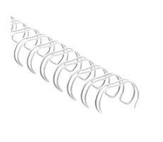 COPIERLAND Drahtrücken 1/4" - 3:1 - 6,4 mm - weiß - 100 Stück