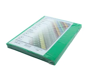 OEM Grüne Vorderdeckel für Ringordner - transparent - 200mic - A4 - 100 Stück