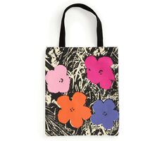 Galison Canvas Tasche Warhol Blumen - rosa