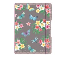 Herlitz Dotted Notizbuch A5 Schmetterlinge / 40 Blatt / Grau