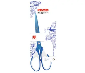 Herlitz Schere / blau-weiß