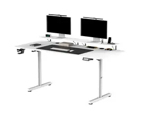 Ultradesk Highlander XXL weiß / Arbeitstisch / elektrisch höhenverstellbar / 160x70 cm / 72-117 cm