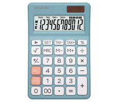 Sencor SEC 381 TAX blau / Tischrechner / zwölfstellig