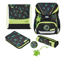 Herlitz Schulranzen / geeignet für die 1. Klasse Grundschule / 22 l / schwarz-grün