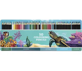 GRAFIX Großes Buntstifte-Set 50 Stück / ab 3 Jahren