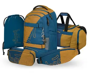 BAAGL SET 5 - Skate max Duo Schulset: Rucksack / Federmäppchen / Tasche / Sporttasche / Hüfttasche