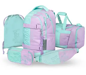 BAAGL SET 5 - Skate max Süßes Schulset: Rucksack / Federmäppchen / Tasche / Sporttasche / Gürteltasche