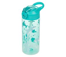 BAAGL Tritan Trinkflasche mit Strohhalm Delphin 500 ml