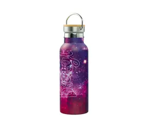 BAAGL Thermosflasche mit Bambusdeckel Galaxy 500 ml