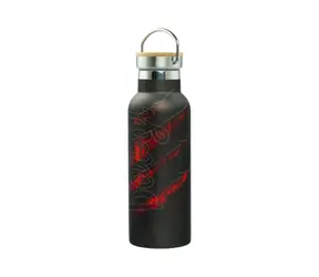 BAAGL Thermosflasche mit Bambusdeckel Lava 500 ml
