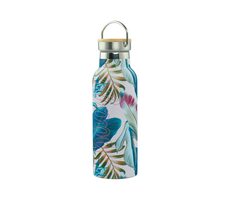BAAGL Thermosflasche mit Bambusdeckel Leafs 500 ml