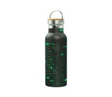 BAAGL Thermosflasche mit Bambusdeckel Zahlen 500 ml
