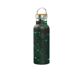 BAAGL Thermosflasche mit Bambusdeckel Zahlen 500 ml