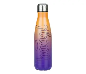 BAAGL Thermosflasche mit Metalldeckel Farbverlauf gelb-lila 500 ml