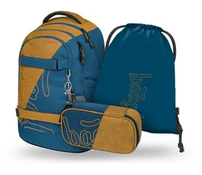 BAAGL SET 3 - Skate max Duo Schulset: Rucksack / Federmäppchen / Tasche