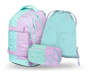 BAAGL SET 3 - Skate max Süßes Schulset: Rucksack / Federmäppchen / Tasche