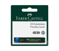 Faber-Castell Druckbleistift-Mine / 0,7 mm / 2 Stück / schwarz