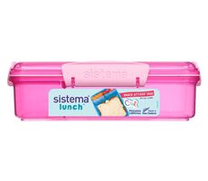 Sistema Lunch Lunchbox mit 2 separaten Fächern 975 ml rosa