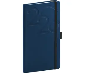 NOTIQUE Taschenkalender AJAX 2026 blau / 9 x 15,5 cm