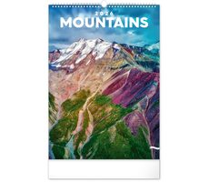NOTIQUE Wandkalender Berge 2026 / 33 x 46 cm