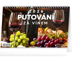 NOTIQUE Tischkalender Wine Journey 2026, 23,1 x 14,5 cm