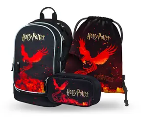 BAAGL SET 3 Core Harry Potter Phoenix: Rucksack, Federmäppchen, Tasche