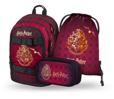 BAAGL SET 3 Skate Harry Potter Hogwarts burgund: Rucksack, Federmäppchen, Tasche