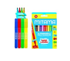 MITAMA Abwaschbare Farbmarker mit 3-mm-Spitze (24 Stück)