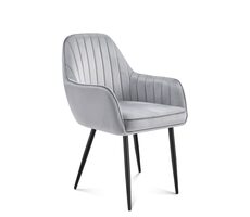 Mark Adler Prince 6.0 Velours grau / Esszimmerstuhl / Belastbarkeit 130 kg