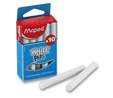 Maped Weiße Kreiden, 10 Stück