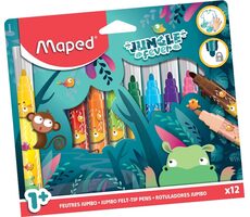 Maped Jungle Fever Jumbo-Marker, 12 Stück