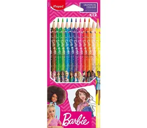 Maped Barbie Buntstifte, 12 Stück / dreieckig