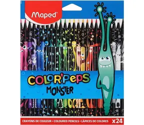 Maped Dreieckige Buntstifte Color'Peps Monster, 24 Stück