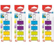 Maped Bindeklammern 32 mm farbig / 4 Stück 