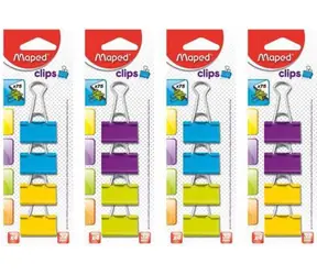 Maped Bindeklammern 32 mm farbig / 4 Stück 