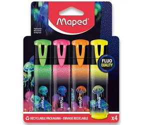Maped Deepsea Paradise Textmarker, 4 Stück
