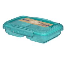Sistema Ocean Bound Kleine geteilte Snackbox mit 2 Fächern, 350 ml, Minze