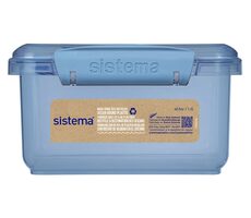 Sistema Ocean Bound Lunch PLUS Lunchbox mit Besteck, 1,2 l, blau