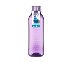 Sistema Hydrate Square Quadratische Flasche mit Schraubverschluss, 1 l, lila