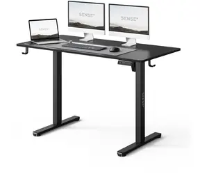 SENSE7 NOJO LIGHT Schreibtisch schwarz / elektrisch höhenverstellbar / 120 x 60 cm / Tragkraft 70 kg
