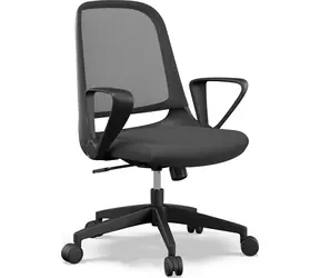SENSE7 Softy schwarz / Verstellbarer Bürostuhl / Belastbarkeit 120 kg