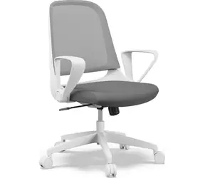 SENSE7 Sopty weiß-grau / Verstellbarer Bürostuhl / Belastbarkeit 120 kg