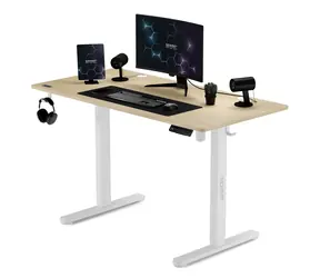 SENSE7 Nojo Schreibtisch, Kiefernholz / elektrisch höhenverstellbar / 120 x 60 cm / Tragkraft 70 kg