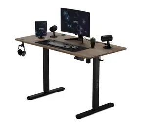 SENSE7 Nojo Schreibtisch, schwarze Eiche / elektrisch höhenverstellbar / 120 x 60 cm / Tragkraft 70 kg