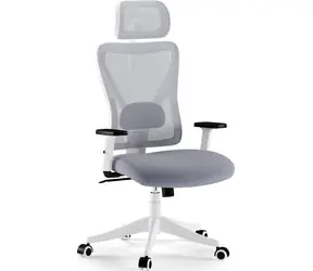 SENSE7 Tone weiß-grau / Ergonomischer Bürostuhl / Belastbarkeit 130 kg