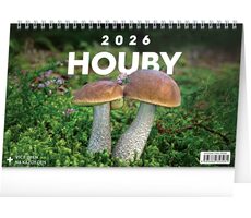 NOTIQUE Tischkalender Pilze 2026 / 23,1 x 14,5 cm